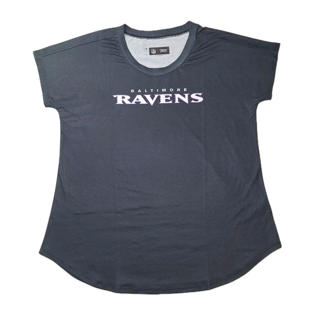 Baltimore Ravens Womens NFL Stretch T Shirt Size M FOCO Fan Gear NWT 🏈